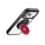 SUPERFLAT FLOWER(RED) SNAPPY GRIP STAND | Snappy Grip Stand / Snappy Mirror Grip Stand MagSafe Compatible / Silver | Image 3