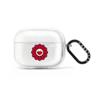 SUPERFLAT FLOWER(RED) EARBUDS CASE | AirPods Pro / Earbuds Impact Case / Frost | Image 1
