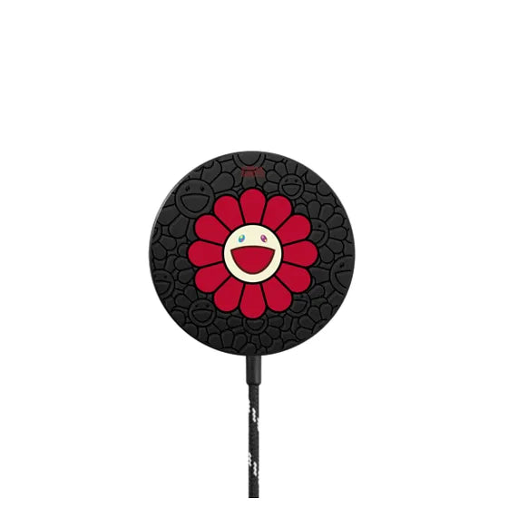 SUPERFLAT FLOWER(RED) POWERTHRU MAGNETIC WIRELESS CHARGER | Image 1