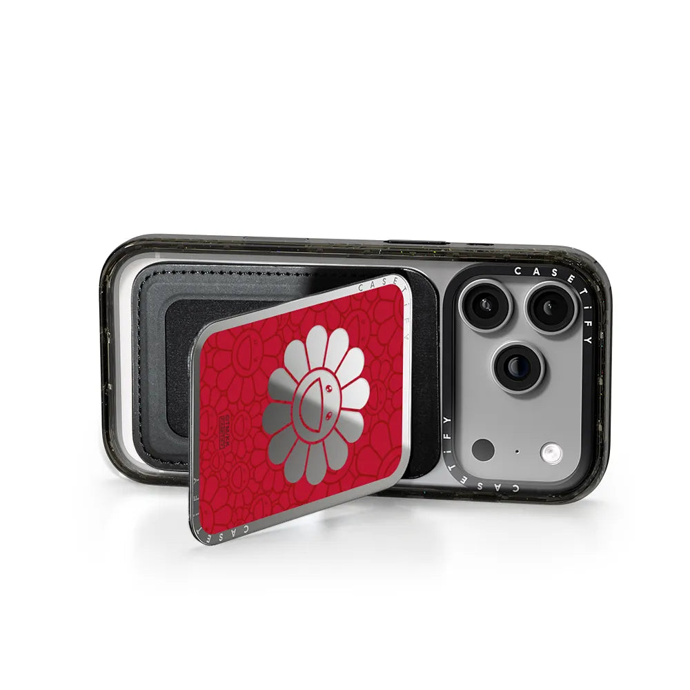 SMILE ON(RED) SNAPPY CARDHOLDER STAND