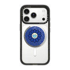SUPERFLAT FLOWER(BLUE) SNAPPY GRIP STAND | Snappy Grip Stand / Snappy Mirror Grip Stand MagSafe Compatible / Silver | Image 1