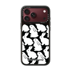 Little Black Bunnies Case | iPhone 18 Pro Max / Impact Case MagSafe Compatible - Glossy / Glossy Black | Image 1