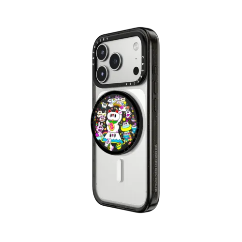 Lucky Cat and Fluffy Friends | Snappy Grip Stand / Snappy Grip Stand MagSafe Compatible / Black | Image 2