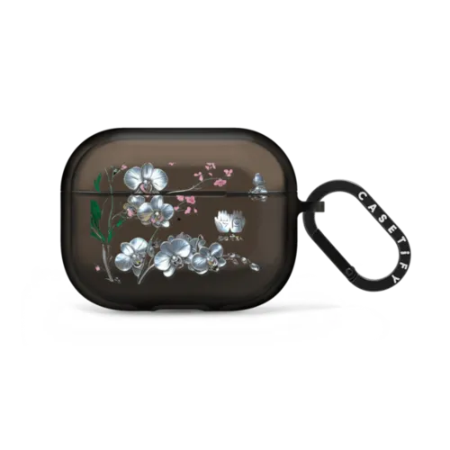Full Blossom Earbuds Case | AirPods Pro 2 / Earbuds Impact Case / Black | Image 1
