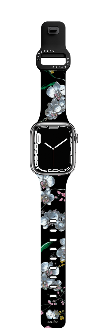 Full Blossom Watch Band | Apple Watch Series 7-9 (45mm) / Impact Band / Black | Image 1