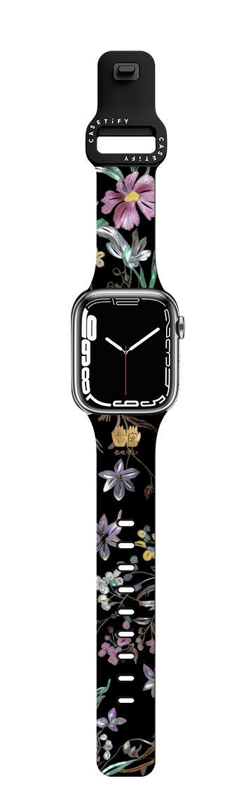 Blooming Prosperity Watch Band | Apple Watch Series 7-9 (45mm) / Impact Band / Black | Image 1