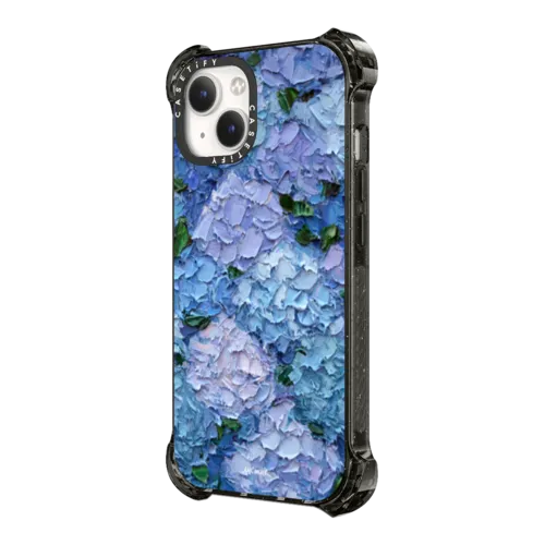 Moonlight Hydrangeas | iPhone 14 Plus / Bounce Case MagSafe Compatible / Black | Image 2