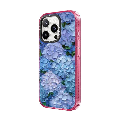 Moonlight Hydrangeas | iPhone 16 Pro Max / Impact Case MagSafe Compatible / Pink Fizz | Image 2