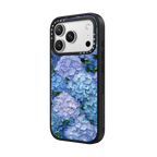 Moonlight Hydrangeas | iPhone 17 Pro Max / Impact Case MagSafe Compatible / Matte Black | Image 2