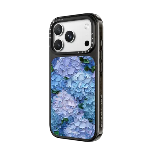 Moonlight Hydrangeas | iPhone 18 Pro Max / Impact Case MagSafe Compatible - Glossy / Glossy Black | Image 2