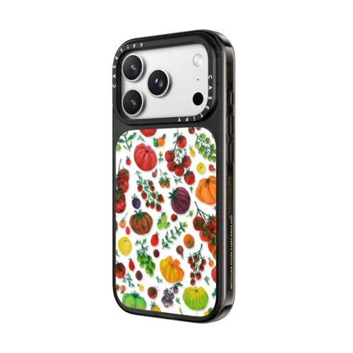 Tomato Garden | iPhone 18 Pro Max / Impact Case MagSafe Compatible - Glossy / Glossy Black | Image 2