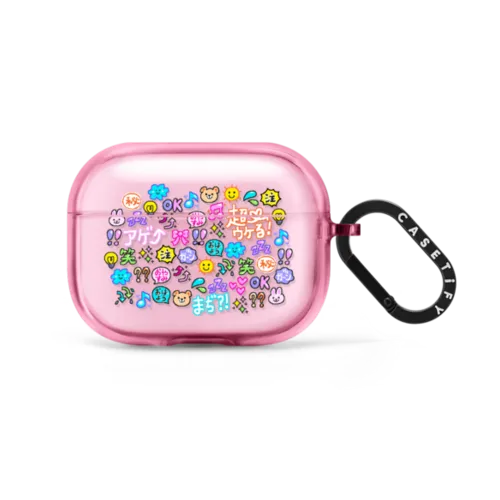 Emoji Paradise | AirPods Pro 2 / Earbuds Impact Case / Pink Fizz | Image 1