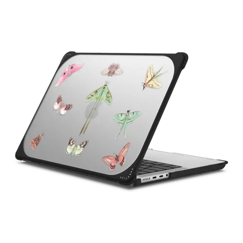 Butterfly Ballet | MacBook Pro 14-inch (M1 - M5) / MacBook Bounce Case / Black | Image 1