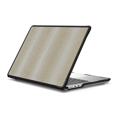 Fawn fur - Beige | MacBook Pro 14-inch (M1 - M5) / MacBook Impact Case / Black | Image 1