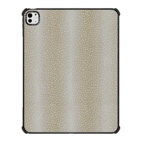 Fawn fur - Beige | iPad Pro 13-inch (M4/M5) / iPad Impact Case / Black | Image 1