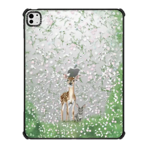 Fawn And Friend | iPad Pro 13-inch (M4/M5) / iPad Impact Case / Black | Image 1