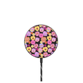 Pansy Print Mini |   / PowerThru Magnetic Wireless Charger MagSafe Compatible / Black | Image 1