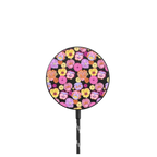 Pansy Print Mini |   / PowerThru Magnetic Wireless Charger MagSafe Compatible / Black | Image 1
