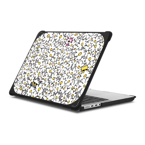 Daisy Laptop Case | MacBook Pro 14-inch (M1 - M5) / MacBook Bounce Case / Black | Image 1
