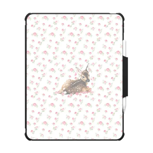 Rose fawn | iPad Pro 13-inch (M4/M5) / iPad Impact Folio Case / Black | Image 1