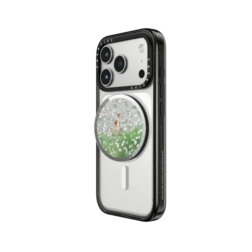 Fawn And Friend | Snappy Grip Stand / Snappy Mirror Grip Stand MagSafe Compatible / Silver | Image 2