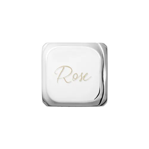 Custom Metal Charm Cube | Charm Cube / Metal Charm Cube / Silver | Image 1