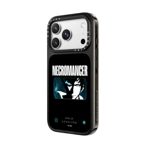 Solo Leveling Necromancer Sung Jin Woo Phone Case | iPhone 18 Pro Max / Impact Case MagSafe Compatible - Glossy / Glossy Black | Image 2