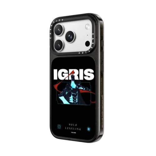 Solo Leveling Shadow IGRIS Phone Case | iPhone 18 Pro Max / Impact Case MagSafe Compatible - Glossy / Glossy Black | Image 2