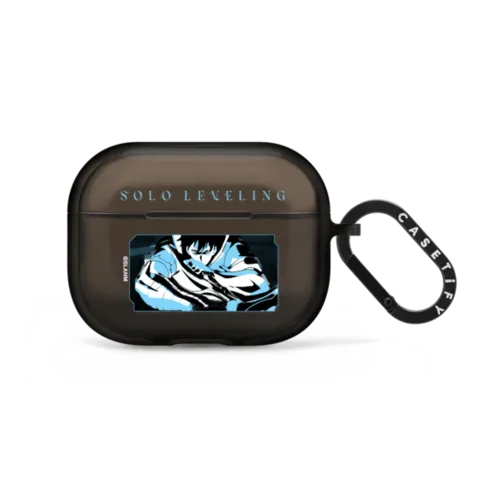 Solo Leveling Sung Jin Woo Battle Earbuds Case | AirPods Pro 2 / Earbuds Impact Case / Black | Image 1