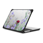Ladybird amongst the Wildflowers | MacBook Pro 14-inch (M1 - M5) / MacBook Bounce Case / Black | Image 1