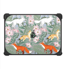 Fox Amongst the Flowers | MacBook Pro 14-inch (M1 - M5) / MacBook Bounce Case / Black | Image 2
