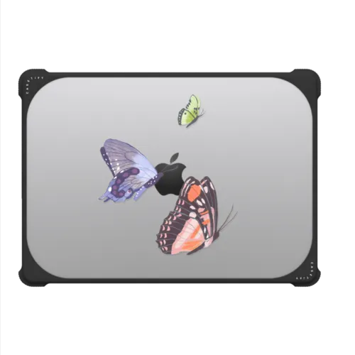 Pastel Butterflies | MacBook Pro 14-inch (M1 - M5) / MacBook Bounce Case / Black | Image 2