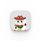 Waving Lucky Cat - Cowboy