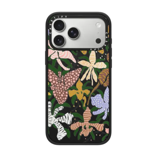 Orchids | iPhone 17 Pro Max / Impact Case MagSafe Compatible / Matte Black | Image 1