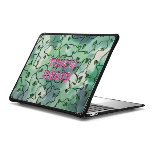 Touch Grass | MacBook Air 13-inch (M1 / Intel) / MacBook Impact Case / Black | Image 1