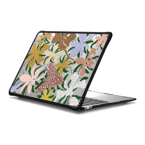 Orchids | MacBook Air 13-inch (M1 / Intel) / MacBook Impact Case / Black | Image 1