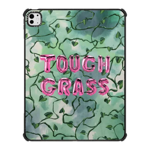 Touch Grass | iPad Pro 13-inch (M4/M5) / iPad Impact Case / Black | Image 1
