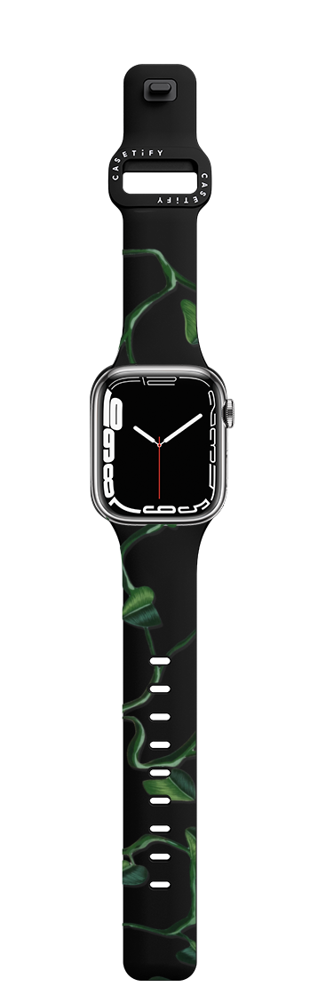 Heart Vines | Apple Watch Series 7-9 (45mm) / Impact Band / Black | Image 1