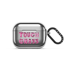 Touch Grass | AirPods Pro 3 / Earbuds Mirror Case / Silver | Image 1