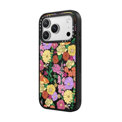 Garden Print | iPhone 17 Pro Max / Impact Case MagSafe Compatible / Matte Black | Image 2