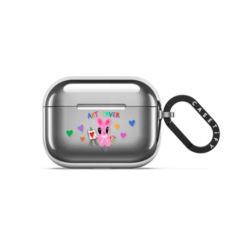 ART LOVER | AirPods Pro 3 / Earbuds Mirror Case / Silver | Image 1