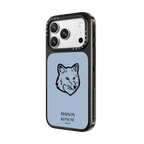 Maison Kitsuné Fox Head Phone Case - Pure Blue | iPhone 18 Pro Max / Impact Case MagSafe Compatible - Glossy / Glossy Black | Image 2