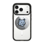 Maison Kitsuné Pure Blue Fox Head Gripstand | Snappy Grip Stand / Snappy Mirror Grip Stand MagSafe Compatible / Silver | Image 1