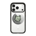 Maison Kitsuné Soft Mint Fox Head Gripstand | Snappy Grip Stand / Snappy Mirror Grip Stand MagSafe Compatible / Silver | Image 1