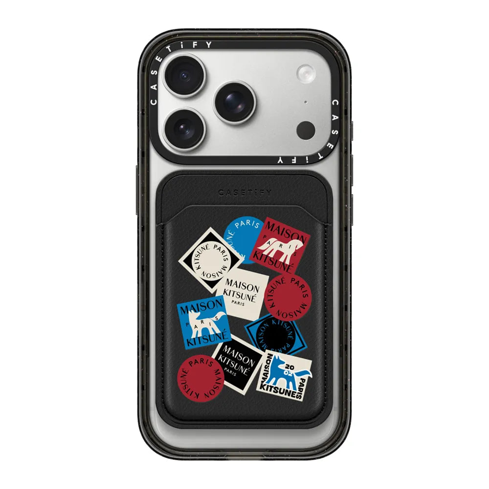 Maison Kitsuné Art Gallery Fox Sticker Snappy Wallet | Image 1