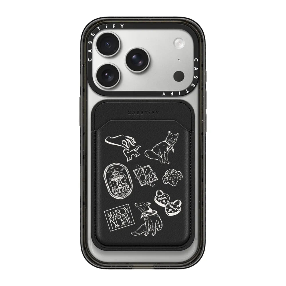 Maison Kitsuné Art Nouveau Stamps Snappy Wallet | Image 1