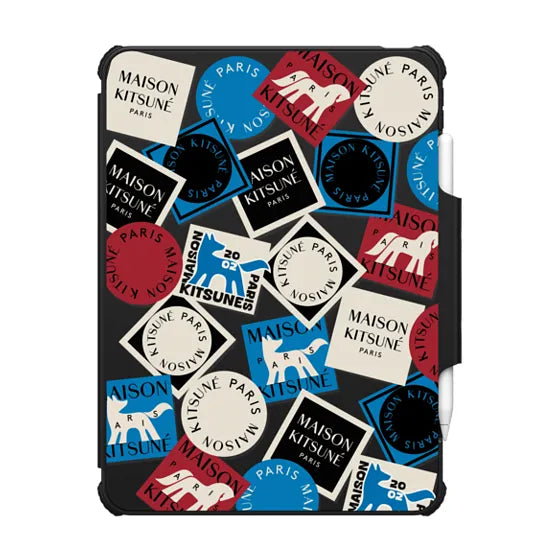 Maison Kitsuné Art Gallery Fox Sticker Tablet Case (Folio Case) | Image 1