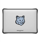 Maison Kitsuné Pure Blue Fox Head Laptop Case | MacBook Air 13-inch (M1 / Intel) / MacBook Impact Case / Black | Image 2