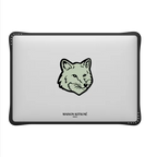 Maison Kitsuné Soft Mint Fox Head Laptop Case | MacBook Air 13-inch (M1 / Intel) / MacBook Impact Case / Black | Image 2