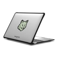 Maison Kitsuné Soft Mint Fox Head Laptop Case | MacBook Air 13-inch (M1 / Intel) / MacBook Impact Case / Black | Image 1